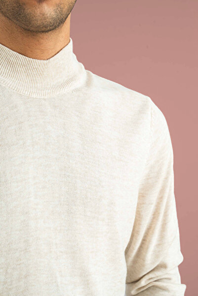 bombe Men's Slim Fit Half Turtleneck Sweater