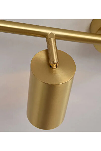 LUXXO Delphi Ceiling Light, 3x GU10, brushed gold body, 75x21x10 cm