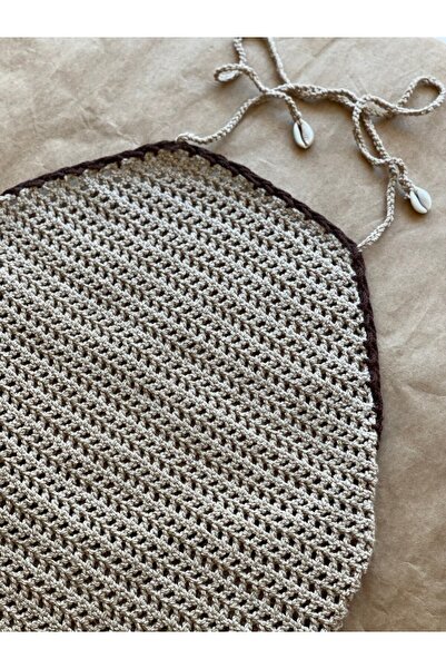 scyllastore Φόρεμα παραλίας με λεπτομέρεια από κροσέ με κοχύλια