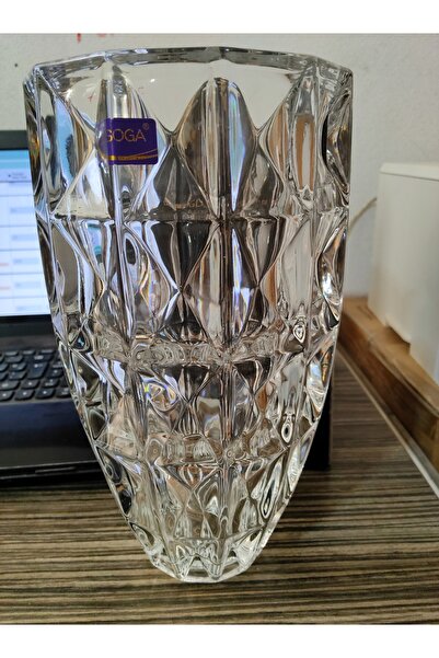 ORTAKÖY CENNETİ KRISTAL vazo 1 ad. 25 cm boyu 13 cm ağızı 7 cm tabanı çok gös...