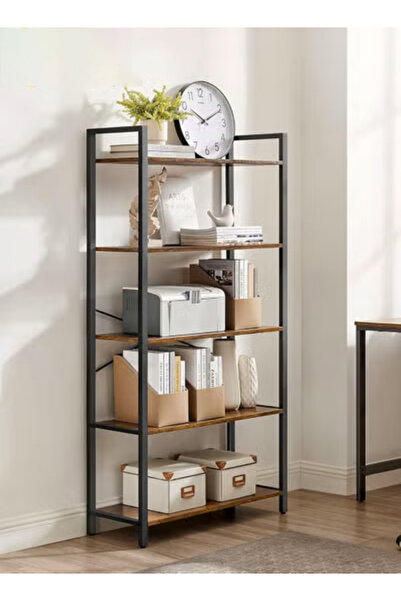 VariFurnx 5 Tier Bookshelf Storage Shelves Standing Shelving Kitchen Bakers Rack Open Display Rack Bookcase