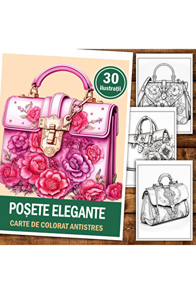 Legendary Gifts Книга за рисуване, 30 илюстрации Елегантни чанти