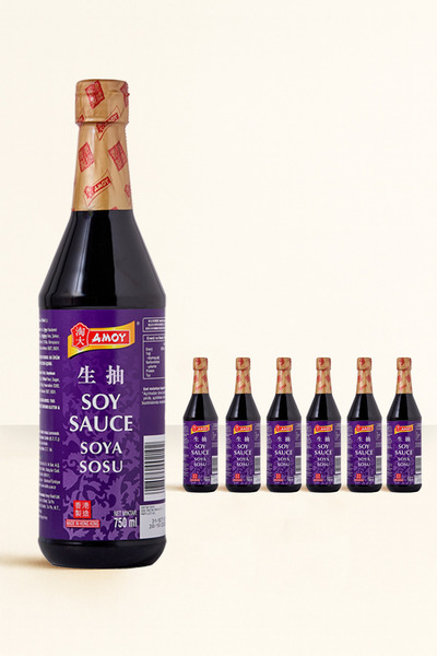 Amoy Soya Sosu 750 ml 6 Adet – Asya Mutfak Sosu | Noodle, Tavuk, Sebze Yemekleri