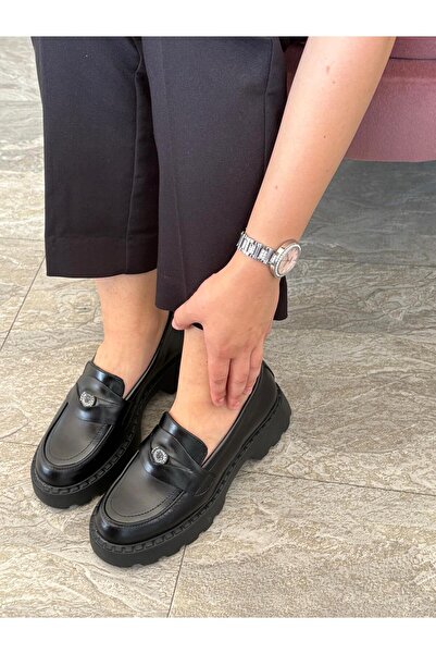 Demalis Mocasini damă culoare negru din piele naturală 129