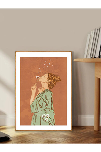 Tuba Decor Tablo dintr-o singură bucată cu rame din lemn pentru sufragerie, sufragerie, bucătărie