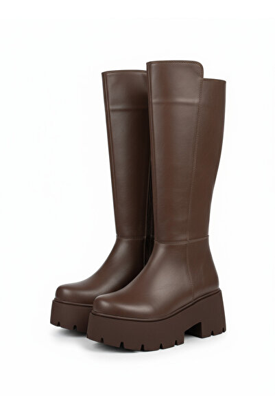 ALPODİ Kadın Çizme Yüksek Taban Fermuarlı ALD2000-Ç101