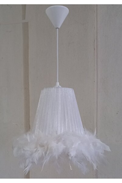 ONAY M Beyaz Organze Avize Yatak Odası Çocuk Odası Genç ve Bebek Odası Avize Aydınlatma Sarkıt