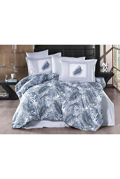 Talis Puma Blue Single Bed Linen, 100% Cotton