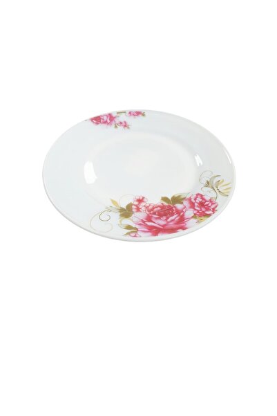 ABS Set of 6 appetizer/dessert plates 18 cm, lavender pattern, opal