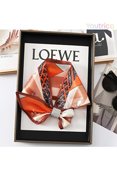 Youtrico Double Sided,Reflective yarn scarf,Rhinestones scarf holes,Stylish matching, All-season style scarf