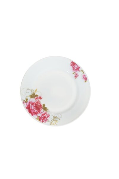 ABS Set of 6 appetizer/dessert plates 18 cm, lavender pattern, opal