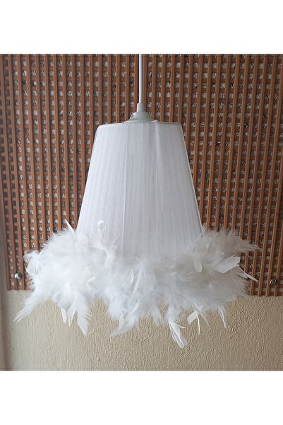ONAY M Beyaz Organze Avize Yatak Odası Çocuk Odası Genç ve Bebek Odası Avize Aydınlatma Sarkıt