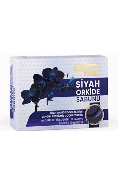 Softto Plus Siyah Orkide Sabunu 150 g – Nemlendirici ve Arındırıcı Bitkisel Yüz & Vücut Sabunu
