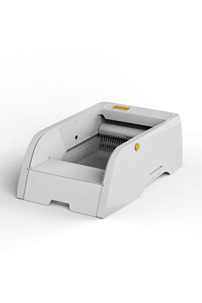 ambrasmart Litiera automata pentru pisici, alb, control prin aplicatie si capacitate mare