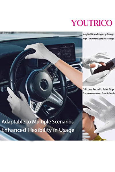 Youtrico SPF50 Sun Protection Gloves Summer Cycling Fingerless Gloves for Driving