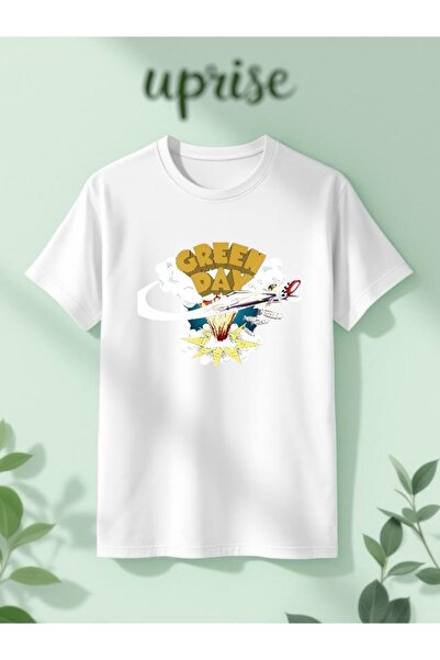 Vordevia Green Day cu imprimeu Bumbac supradimensionat tricou