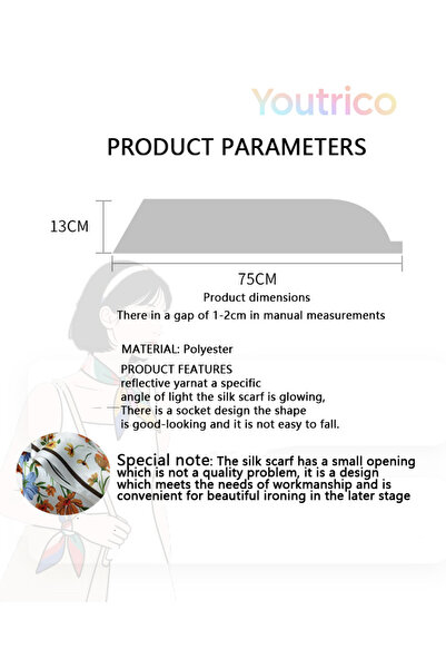 Youtrico Double Sided,Reflective yarn scarf,Rhinestones scarf holes,Stylish matching, All-season style scarf