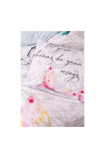 Talis Children's Bed Linen with Elastic 100x200 Wings Mint (100% Cotton)