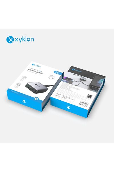 Zen Store محطة شحن سطح المكتب فائقة السرعة من Xyklon بخمسة منافذ.