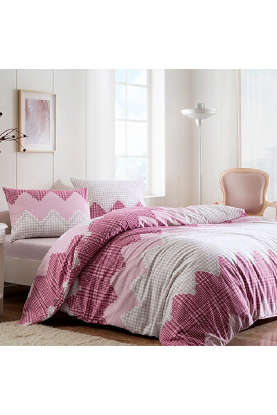 Talis Lenjerie de Pat 1 Persoana cu Elastic 100x200 Flanel Gael (Bumbac 100%)