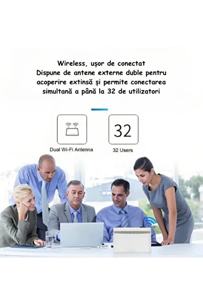 ambrasmart Advanced wireless router, white, 4 antennas, 300 Mbps and connection to up to 32 devices