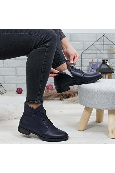 Demalis Ghete damă piele naturală 750 blue