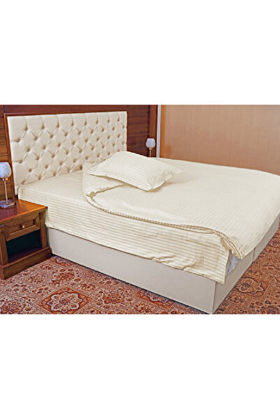 Talis Vianna Cream Single Bed Linen, 100% Cotton
