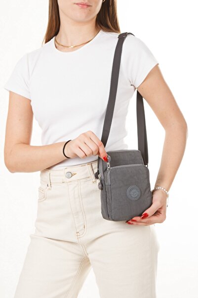 Newish Жіноча сумка через плече з відділенням для телефону – Сіра – new362