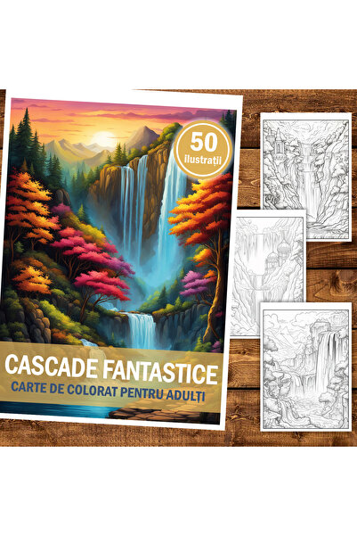 Legendary Gifts Painting book, 50 illustrations, Fantastic waterfalls