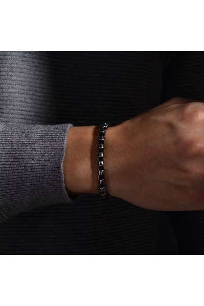 Siya Silver Albanian Chain Men's Steel Bracelet-6 mm