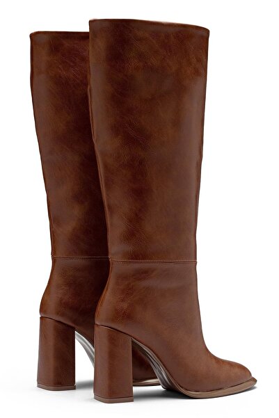 Dedos Γυναικείες μπότες γκολφ με χοντρό τακούνι κάτω από το γόνατο, αντιολισθητική σόλα, καθημερινές μπότες γκολφ 1500