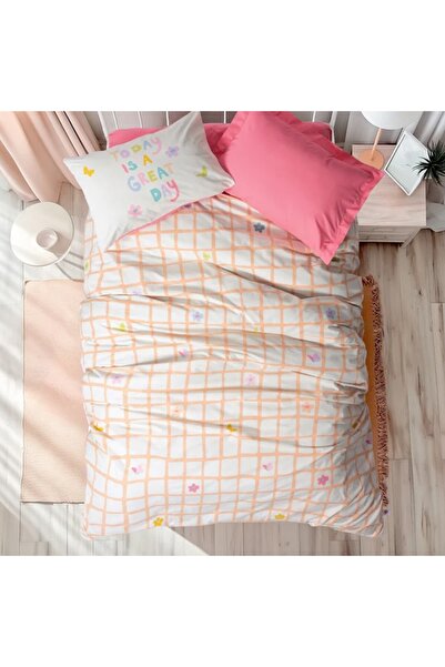 Talis Jours Pink Σεντόνια μονής κρεβατοκάμαρας, 100% βαμβάκι