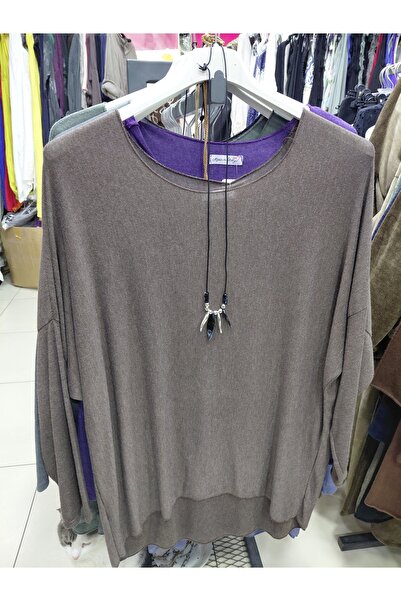 Tuana Otantik Knitwear Basic Tunic with Necklace