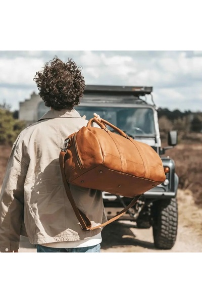 The Chesterfield Brand Unisex travel bag, The Chesterfield Brand, Melbourne, Cognac brown