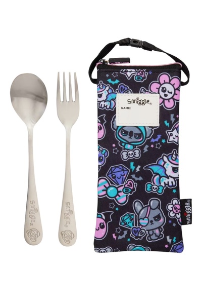 SMIGGLE Özel Kılıflı Çatal Kaşık Seti