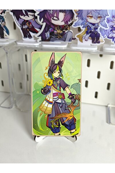 Yenaplanner بطاقة جينشين تيجناري المعدنية للجمع