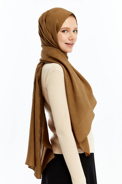 Valentino Orlandi VALENTİNO - ALİA LOGO ŞAL - Koyu Hardal