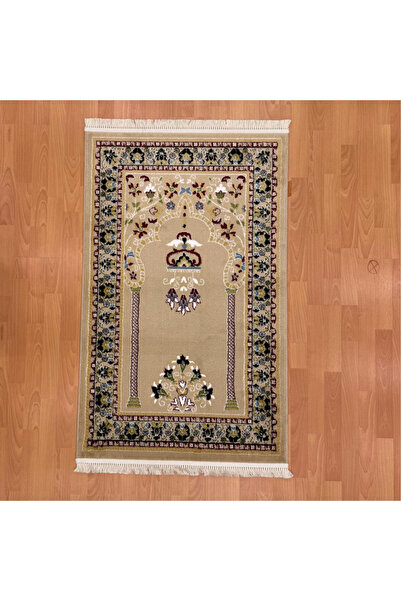 MEVLANA BAZAAR Mihrap-ı Zarafet Desenli Yün Seccade