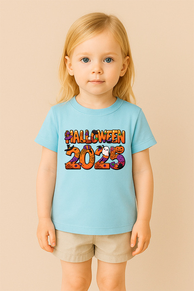 SVART WEAR Хелловін тематичний принт 100% бавовняна футболка для дітей та дор...