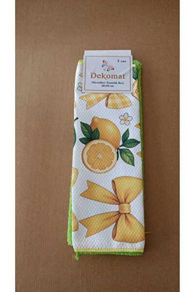 dekomat Microfiber Cleaning Cloth 40X50 cm 2 Pieces (One Piece Printed, One P...