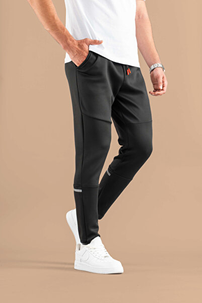 bombe Ανδρικό άνετο παντελόνι με ελαστική μέση