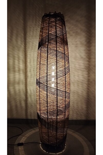 Efect Home Design Bohem,Ahşap,Rustik,Jüt,Hasır,Doğal Lambader 125*32