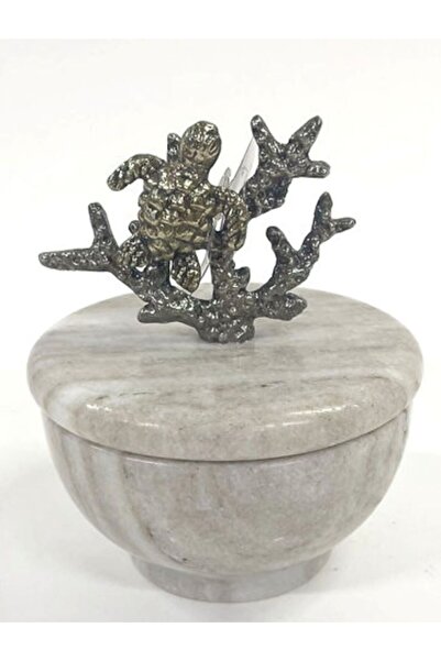 Mikasa Moor Mercanlı Mermer Dek. Kavanoz 12x14 cm.