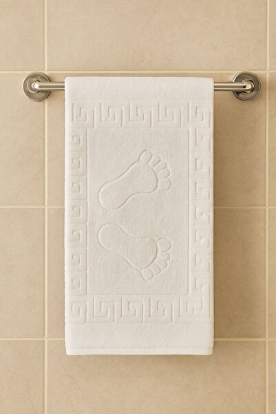 SARİNA renkli bir dünya Πετσέτα ποδιών ξενοδοχείου 50 x 70 1 τεμάχιο Λευκό χαλάκι μπάνιου