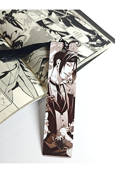 Yenaplanner علامة كتاب معدنية على شكل خادم أسود