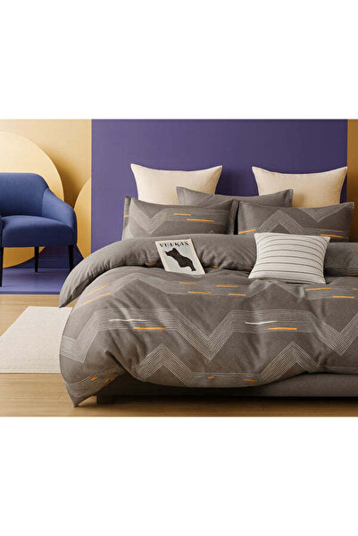 Dercasa Double Bed Linen Set – 100% Cotton (4 Pieces)