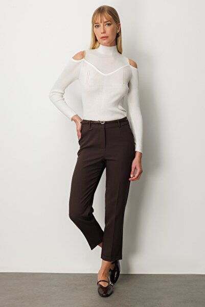 Ekol Duble Paça Kemerli Pantolon