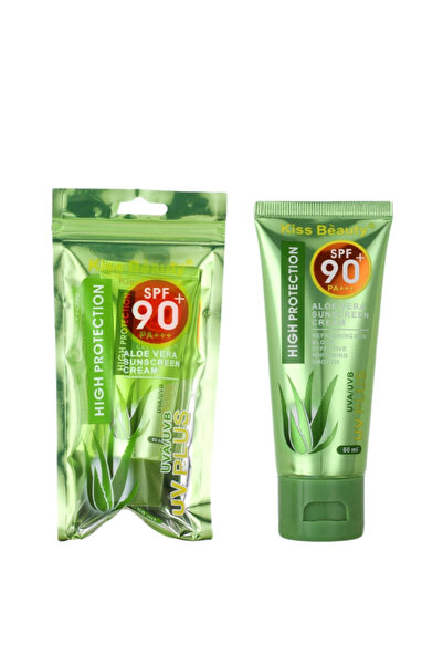 Kiss Beauty كريم واقي من الشمس بخلاصة الصبار SPF 90+ PA+++ - 60 مل