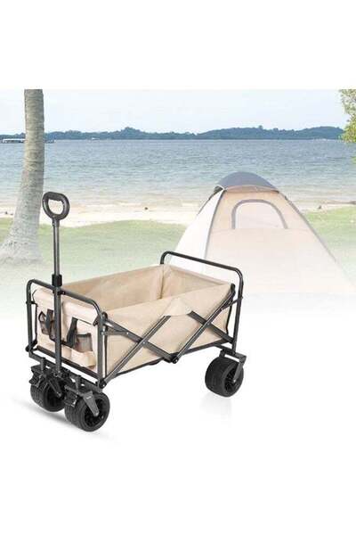 TOBYS عربة توبي ترولي 01 المحمولة القابلة للطي للتخييم في الهواء الطلق بعجلات لجميع التضاريس