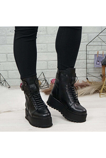 Demalis Ghete damă piele naturală 789 Negru